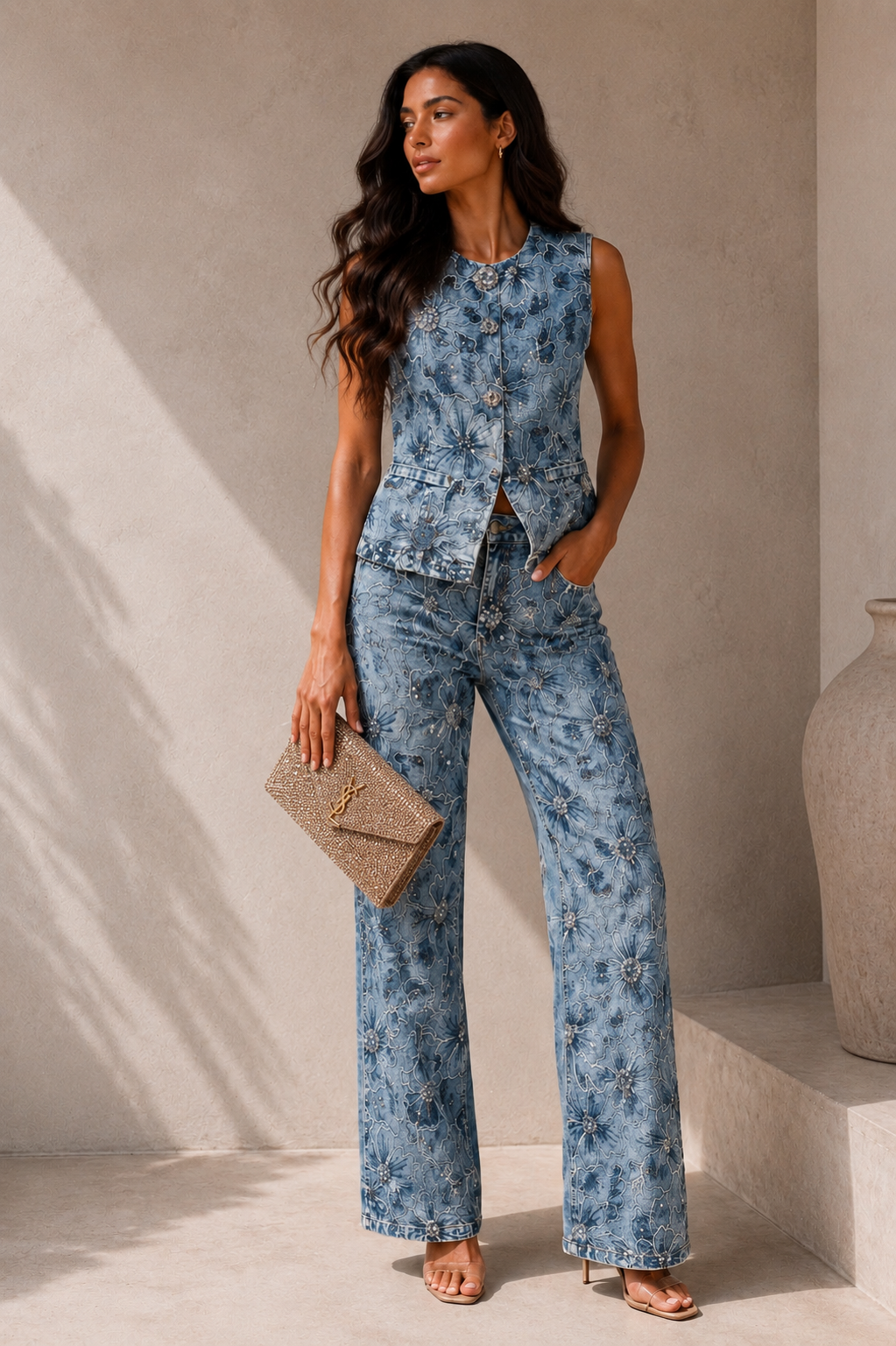 SET DENIM BORDADO