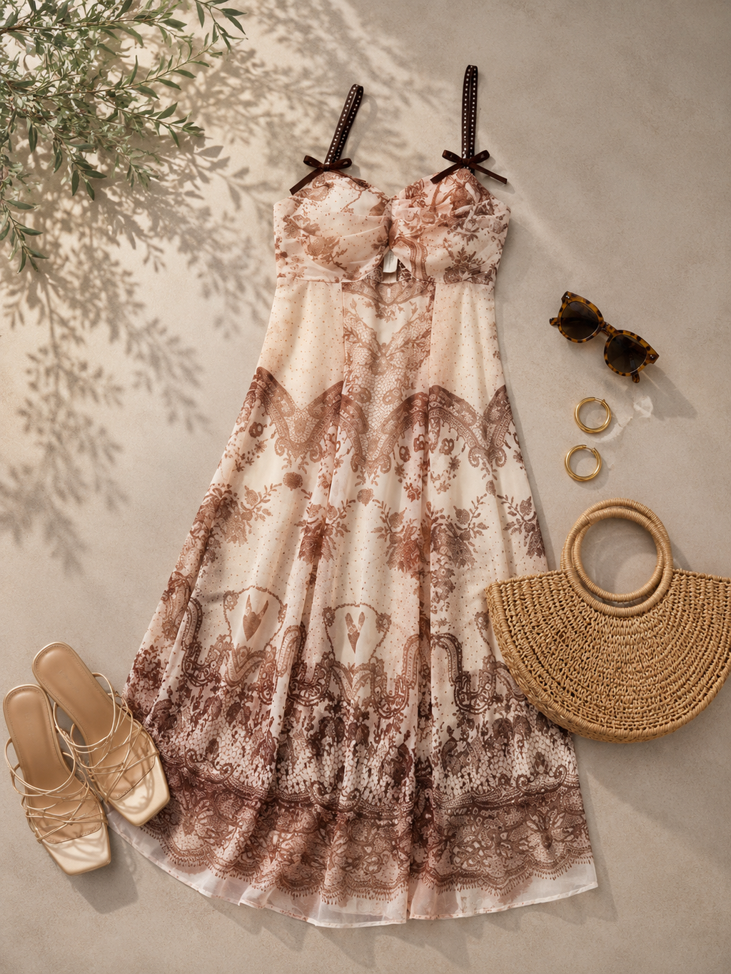 VESTIDO TIRANTE BARROCO