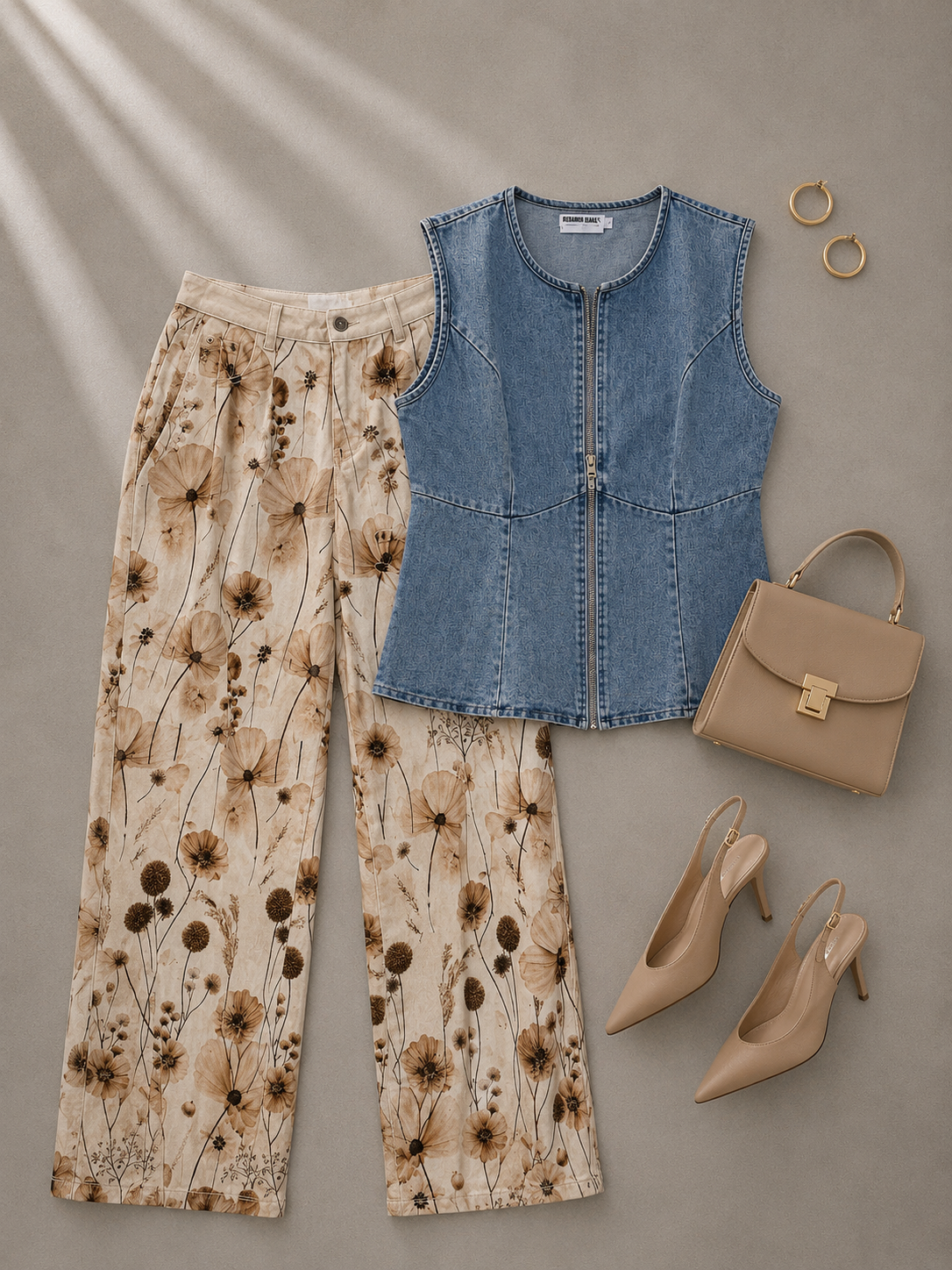BLUSA DENIM CIERRE