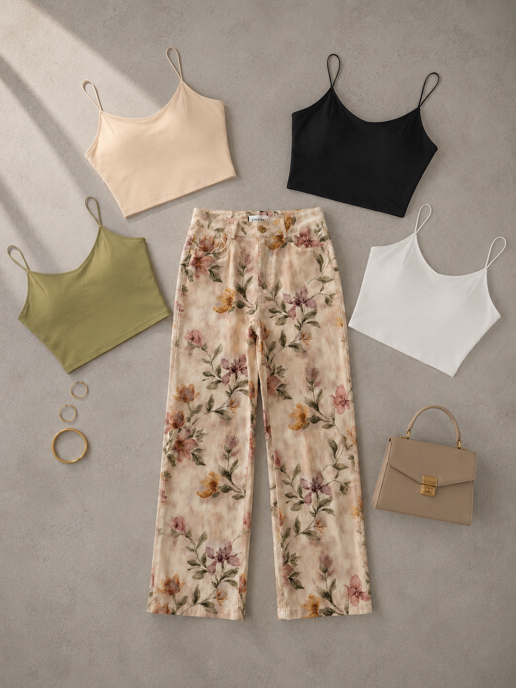 JEANS FLOREADOS
