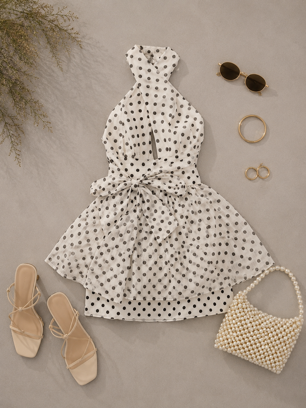 VESTIDO POLKA CORTO