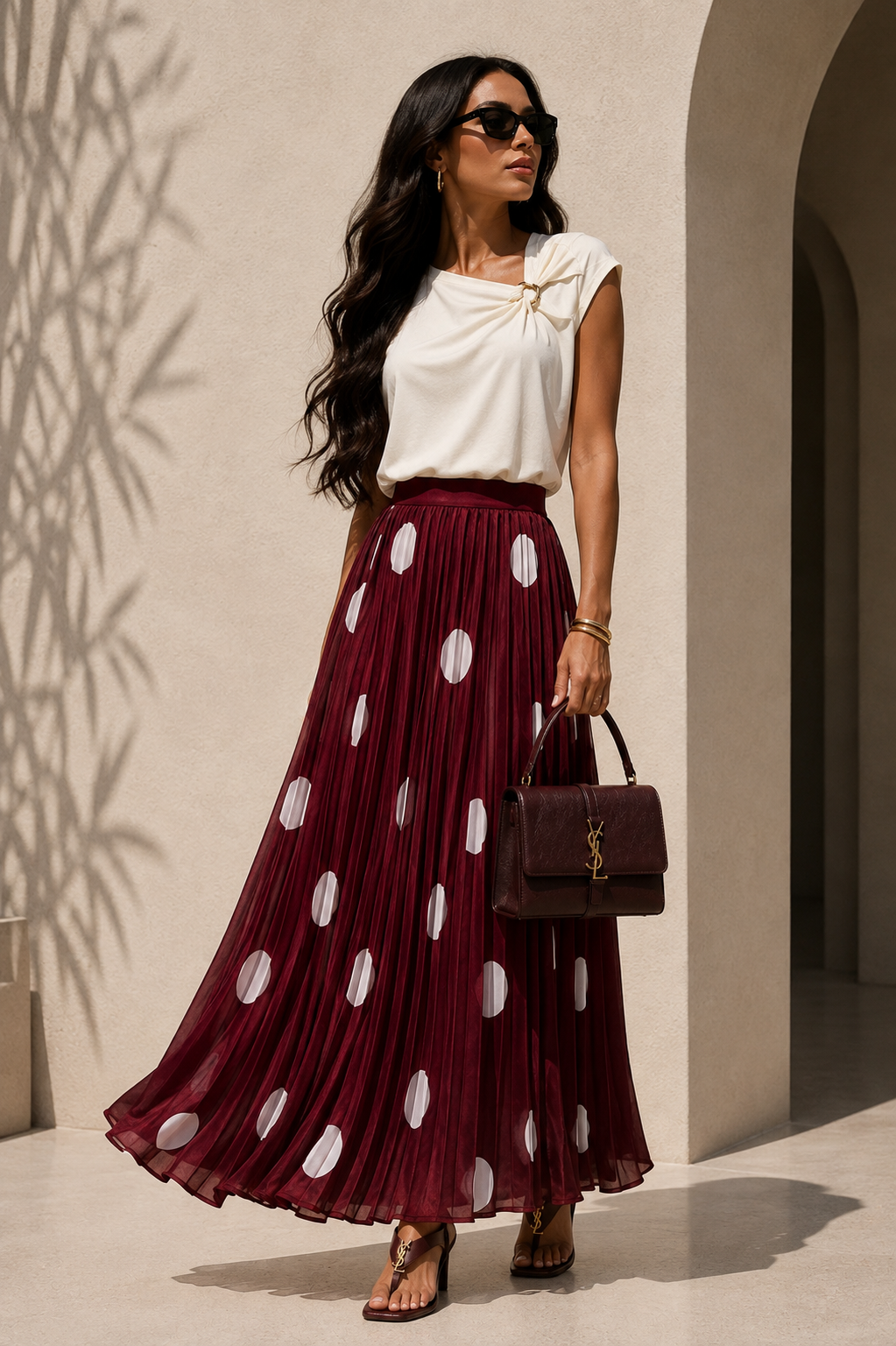 FALDA POLKA TABLEADA
