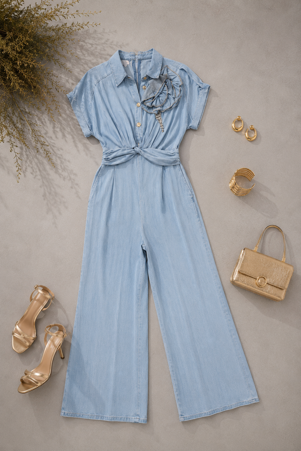 JUMPSUIT DENIM SUAVE
