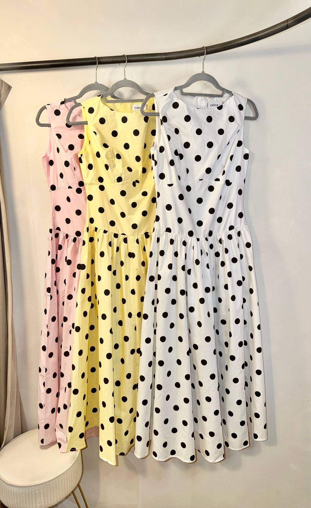 VESTIDO POLKA FAJILLA