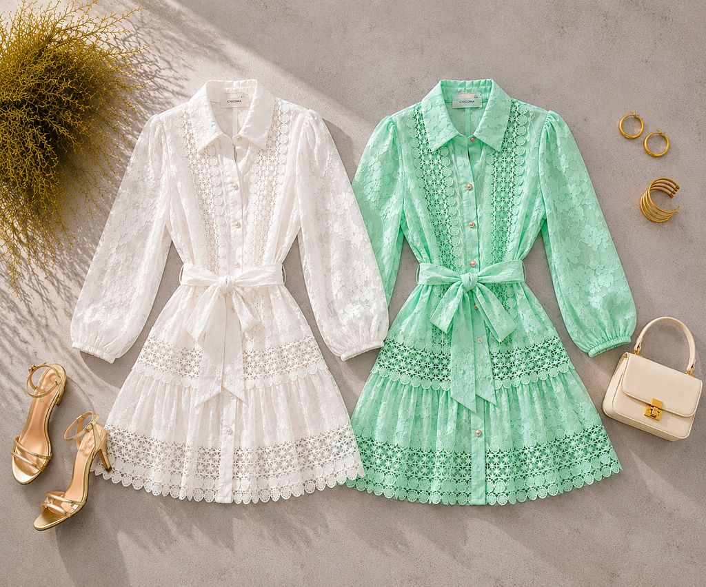 VESTIDO RELIEVE CROCHET