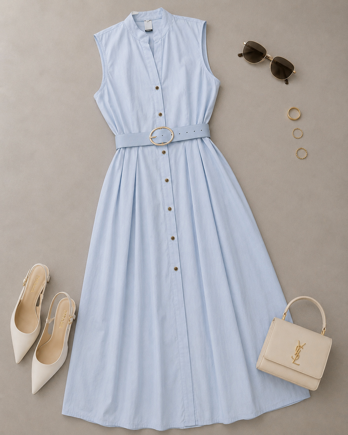 VESTIDO BOTONES ALGODÓN
