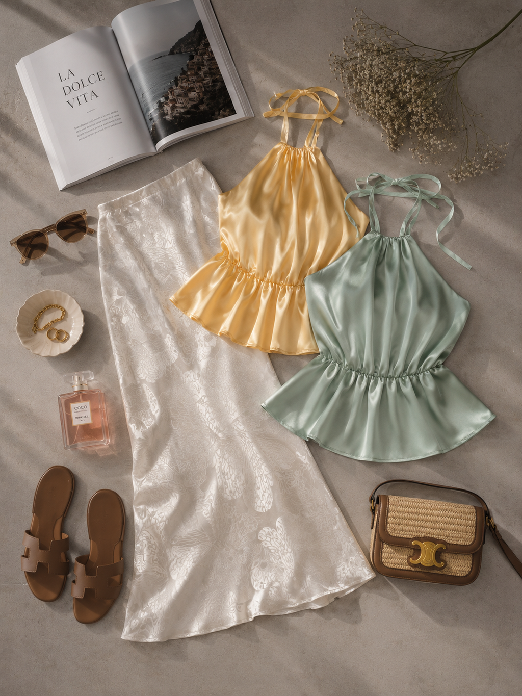 BLUSA HALTER SATIN