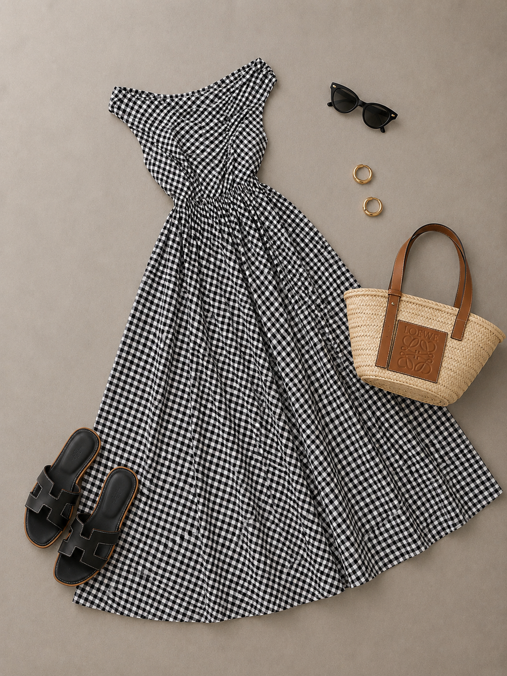 VESTIDO CUADROS VINTAGE
