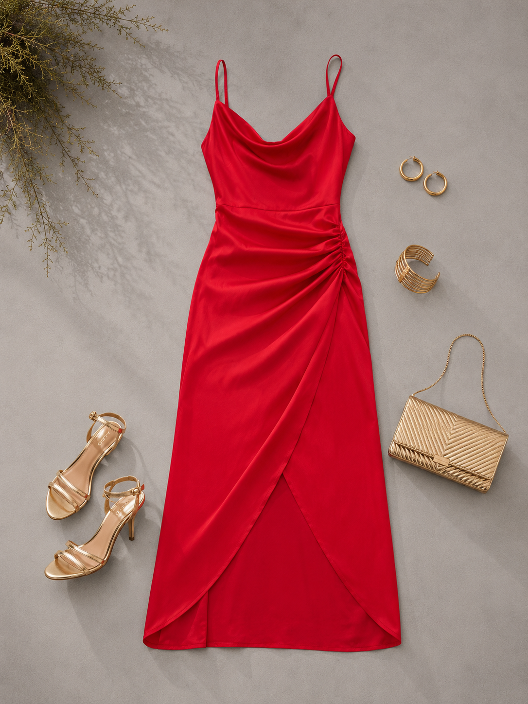 VESTIDO TIRANTE ROJO