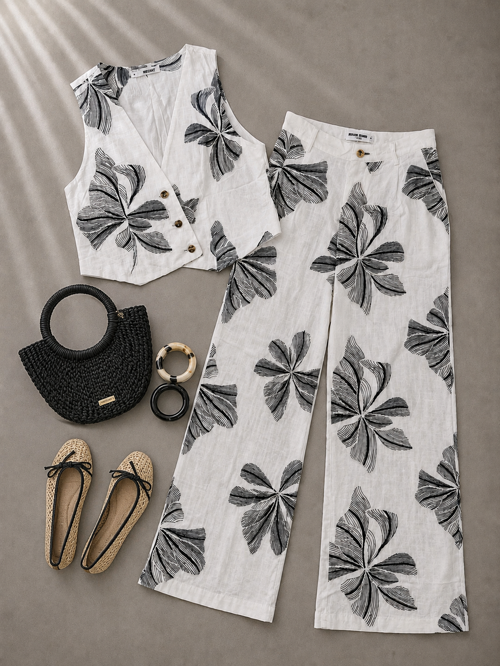 SET TIPO LINO BORDADO