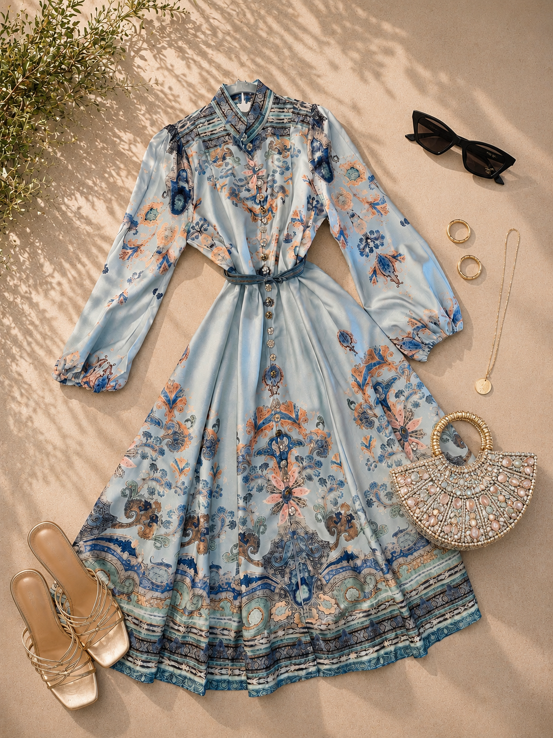 VESTIDO VINTAGE AZUL