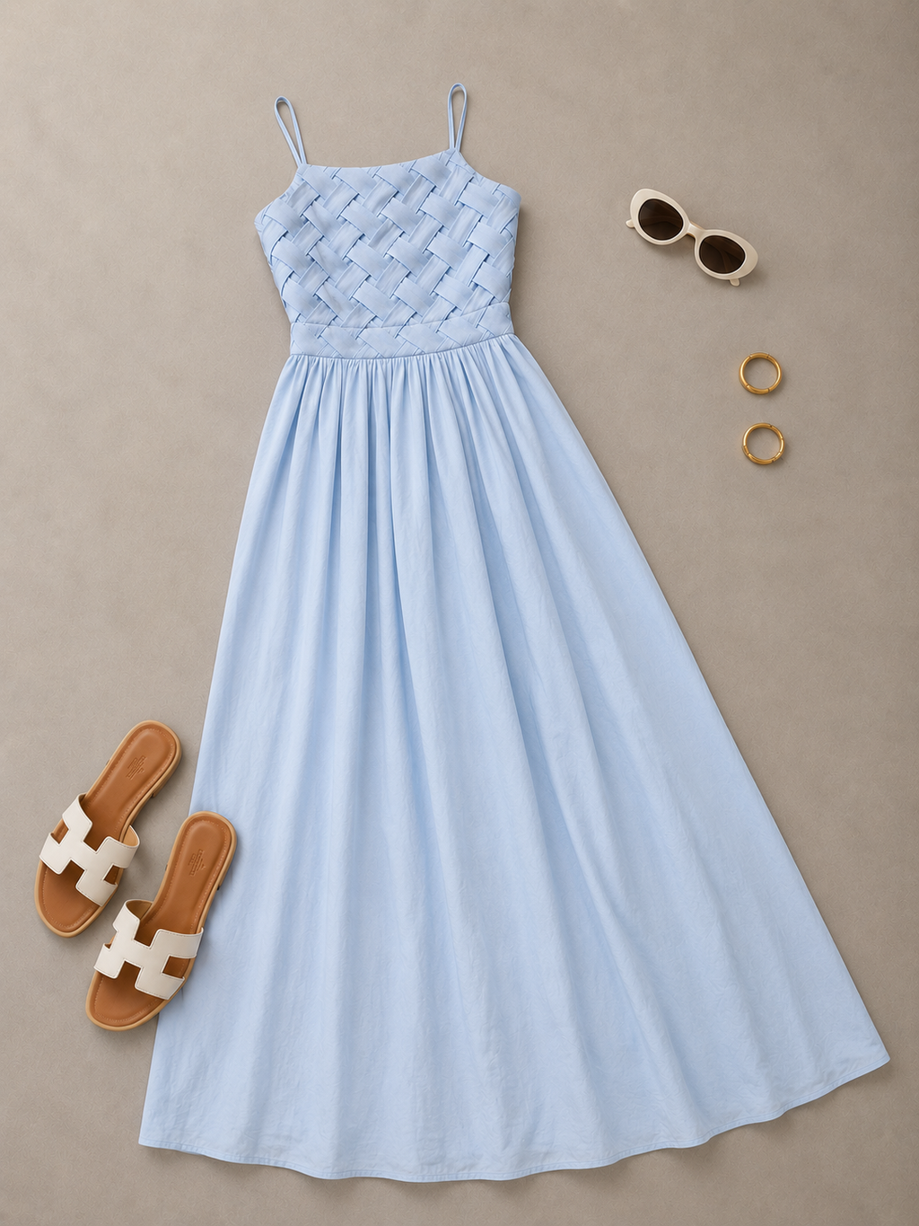 VESTIDO TIRANTE BUSTO TRENZA
