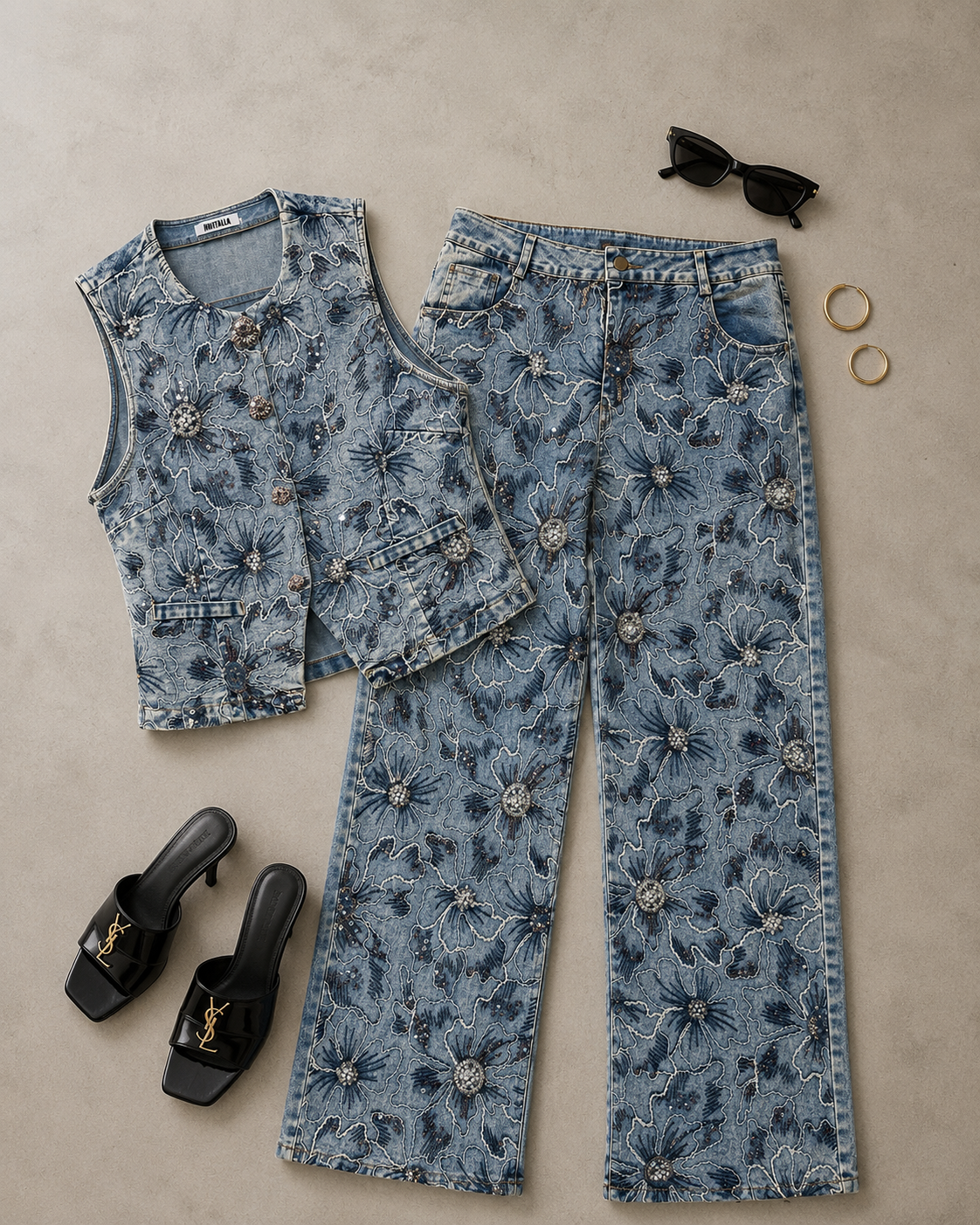 SET DENIM BORDADO