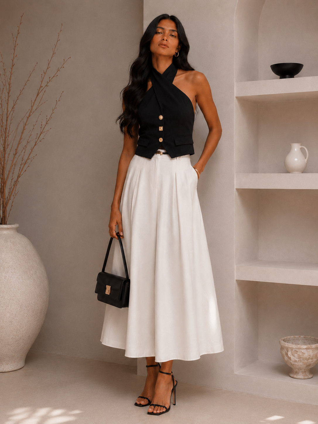 BLUSA HALTER DE VESTIR