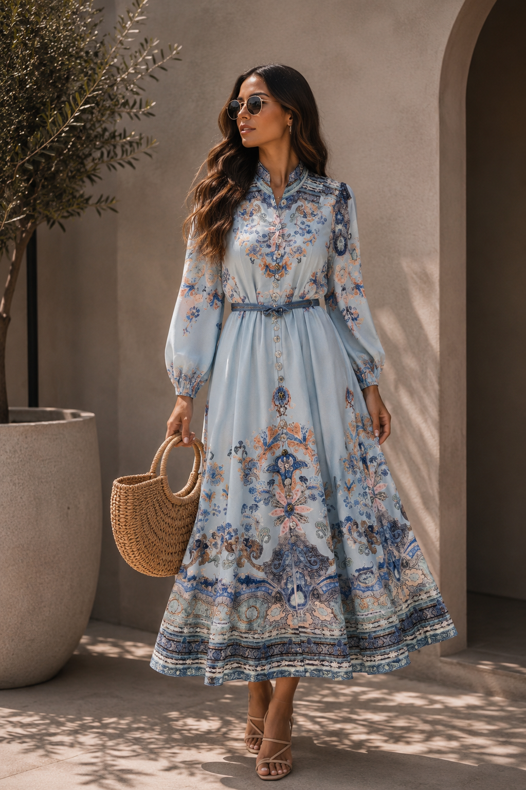 VESTIDO VINTAGE AZUL