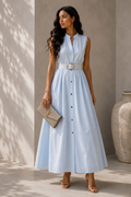 VESTIDO BOTONES ALGODÓN