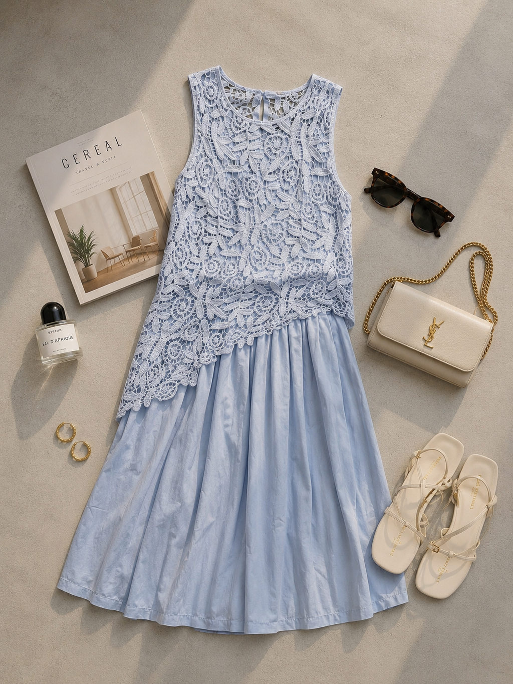 VESTIDO TIRANTE CAPA CROCHET