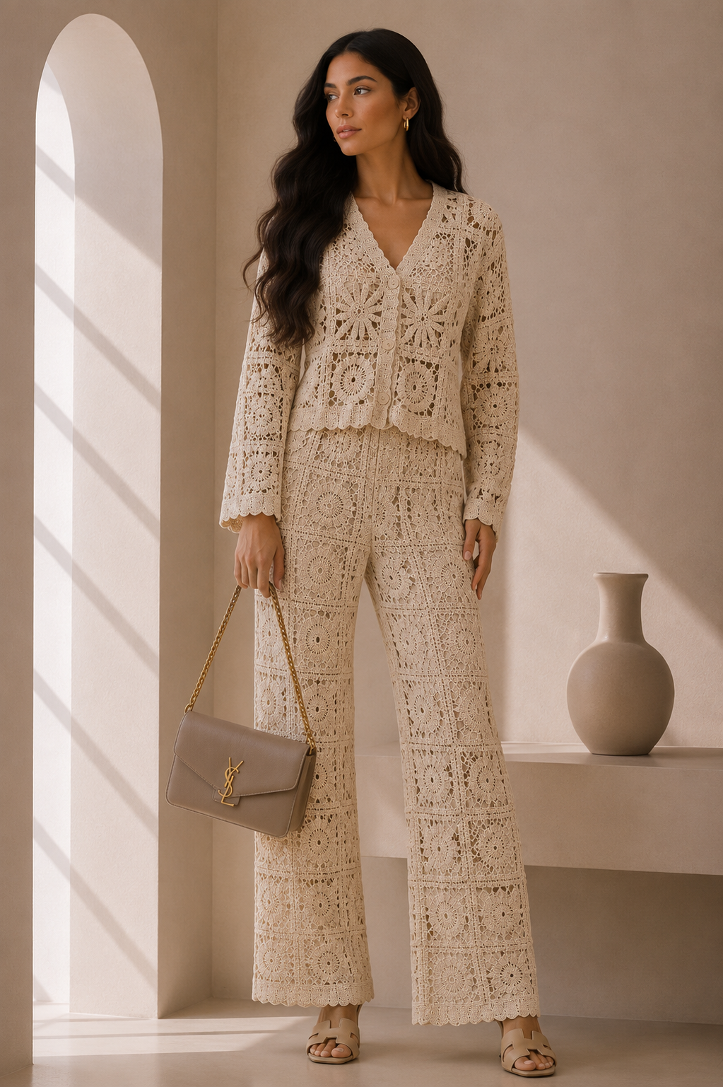 SET CROCHET PANTALON
