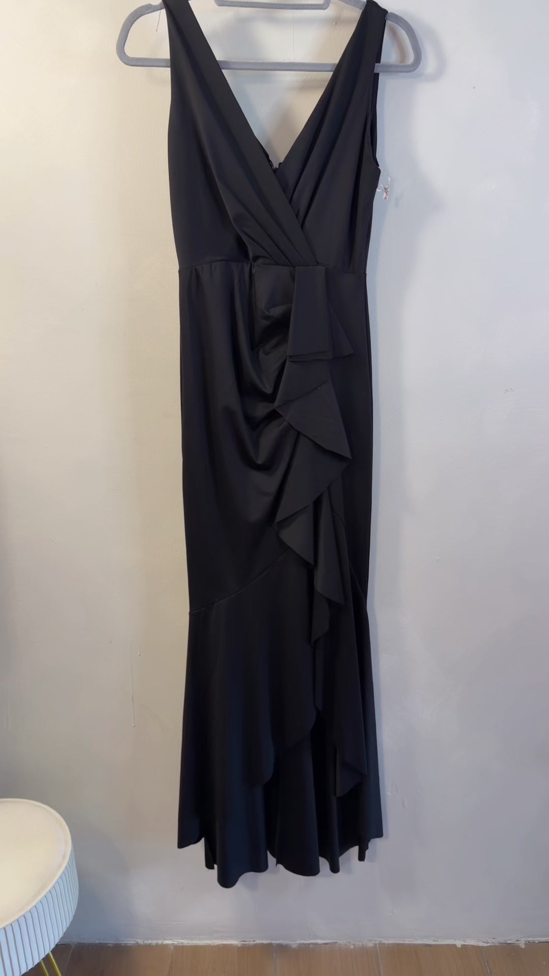 VESTIDO SIRENA ASIMÉTRICO
