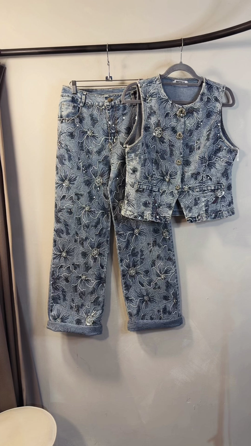 SET DENIM BORDADO