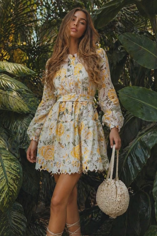 VESTIDO CORTO CROCHET