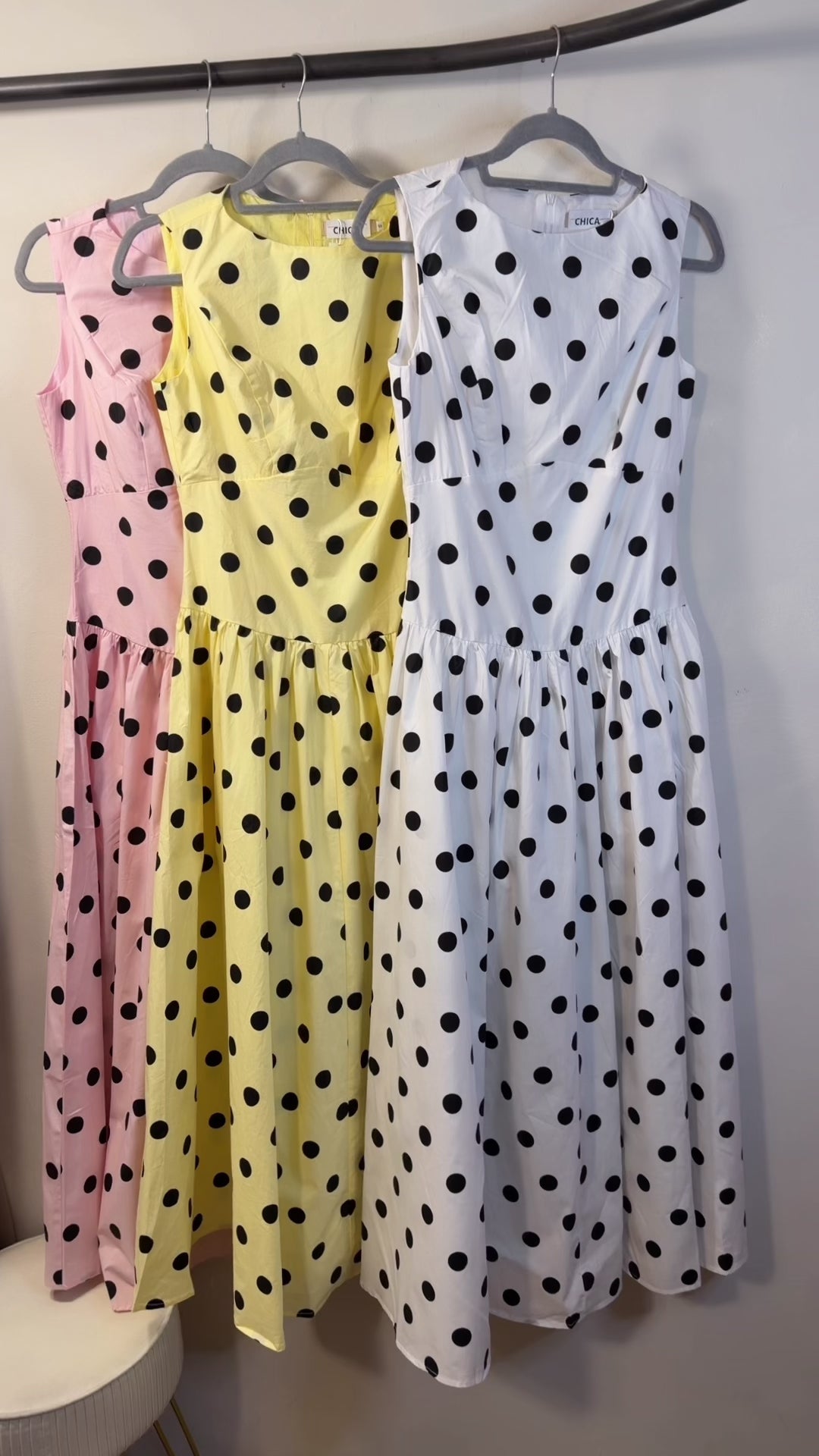 VESTIDO POLKA FAJILLA