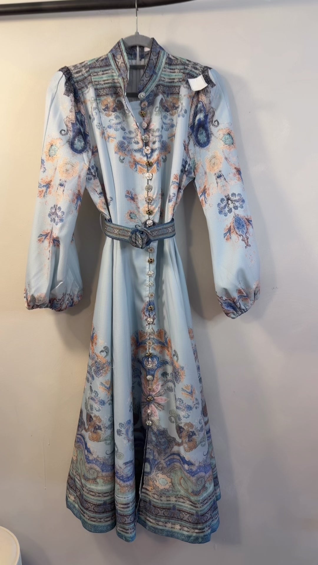 VESTIDO VINTAGE AZUL