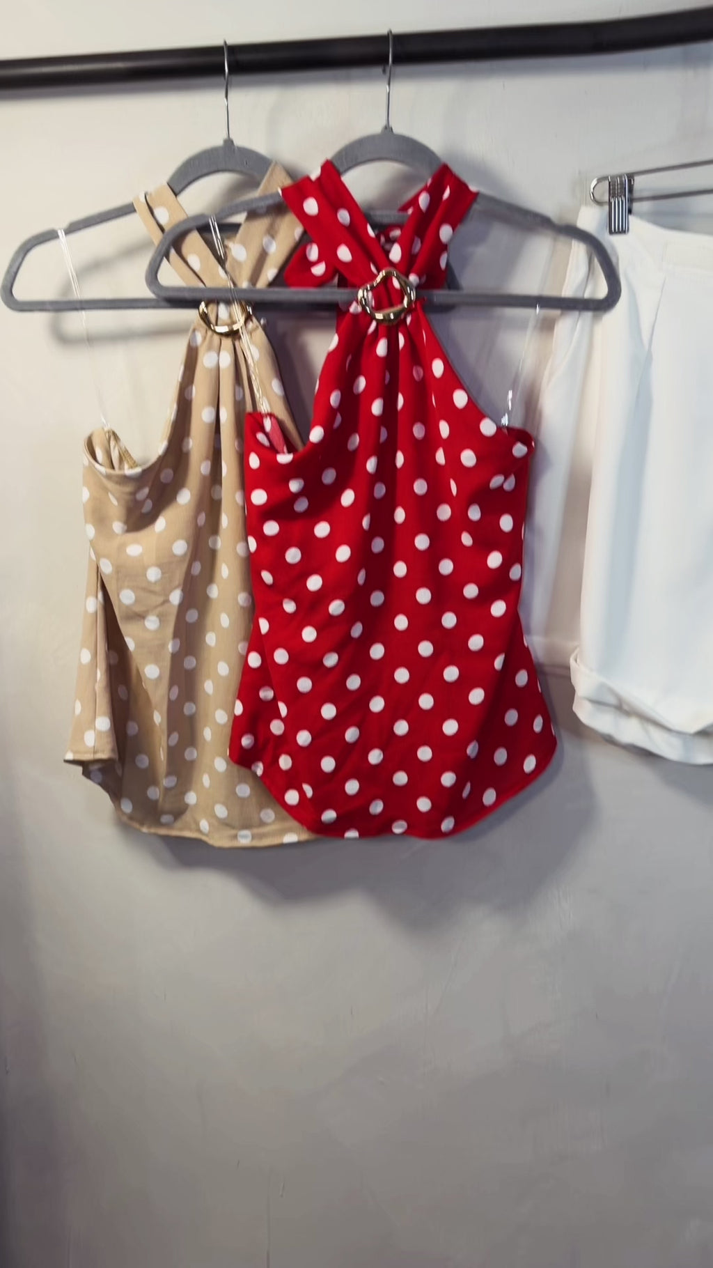 BLUSA POLKA HALTER