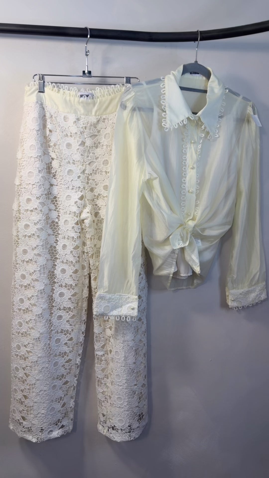 SET CROCHET CAMISA T. SEDA