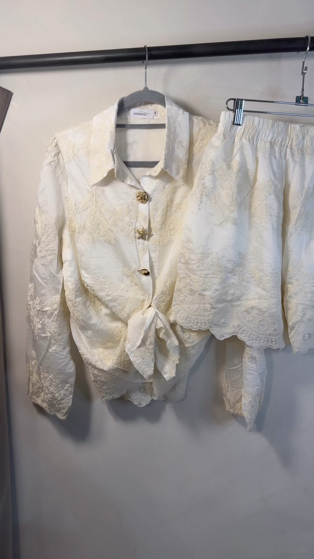 SET CAMISA/SHORT BORDADO