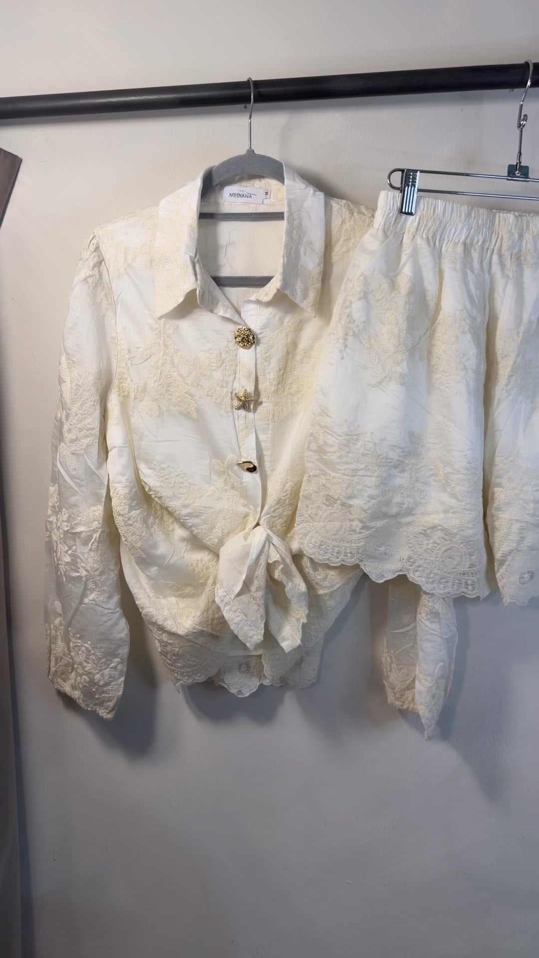 SET CAMISA/SHORT BORDADO
